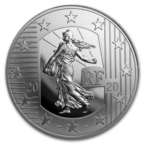 2020 Silver €10 The Sower Series Proof (The New Franc) 2020 Silver €10 The Sower Series Proof (The New Franc)